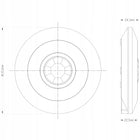 Czujnik ruchu 360° na podczerwień sufitowy ultra płaski LED slim detektor obecności do automatycznego włączania światła