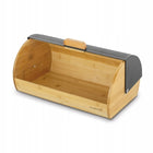 Chlebak Bambusowy pojemnik chleb solidny loftowy Czarny Konighoffer Fushion na pieczywo, prostokątny metalowy 36x22x17