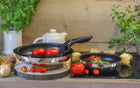 Zestaw patelnia z tytanową powłoką i odpinaną rączką berretti 20/24/28CM do smażenia, na indukcję, gaz i ceramikę, do
