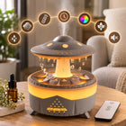Nawilżacz powietrza RGB UFO parowy aromaterapia grzybek 200 ML pilot cichy nawilżacz parowy 15.6 w
