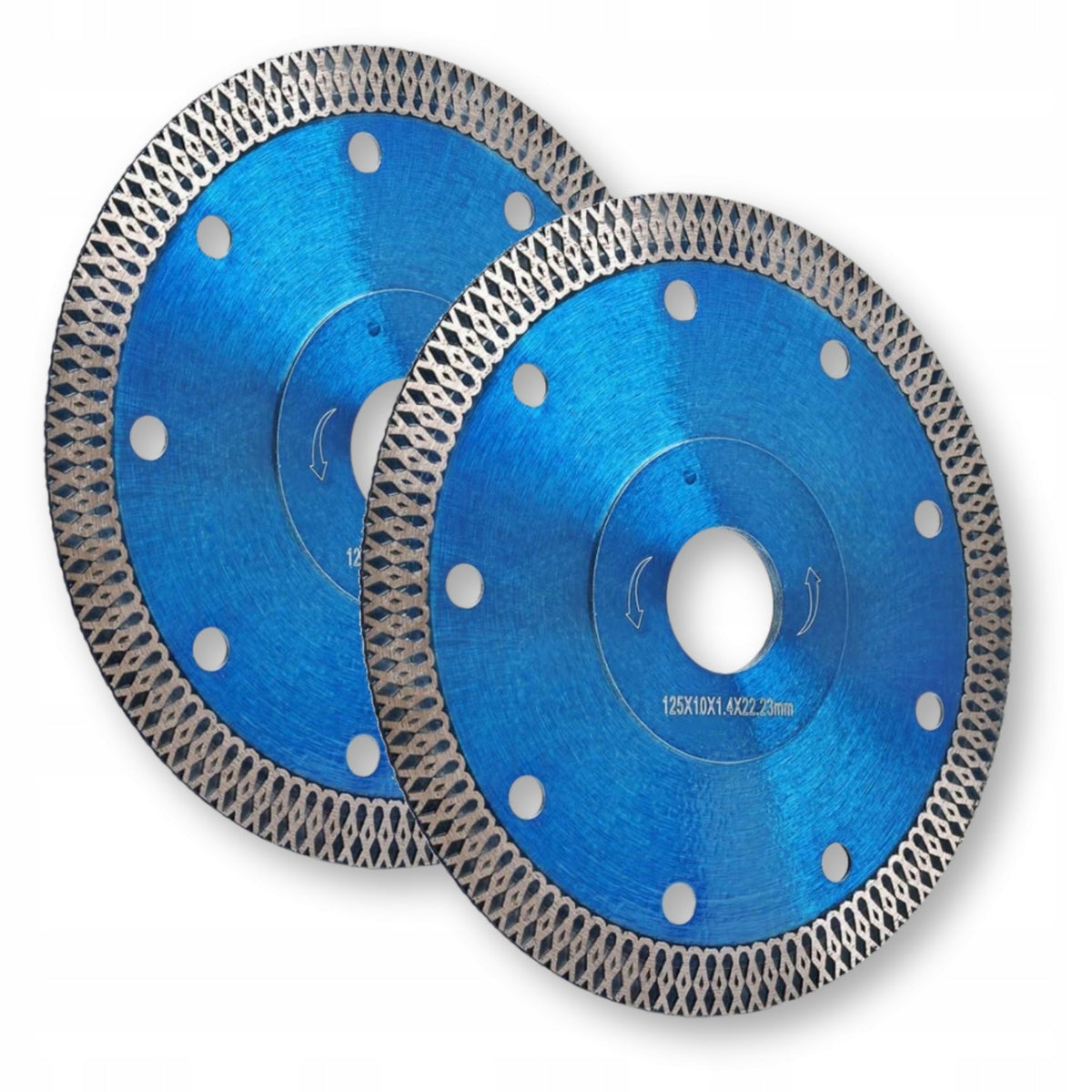 Tarcze diamentowe cięcie gresu płytek spieku ceramiki 2 szt 125mm do betonu, cegły, kamienia, szkła, PCV, płyt