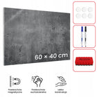 Metalowa tablica magnetyczna beton na magnesy 60x40cm zestaw panel ścienny, do przypinania zdjęć, kartek i notatek
