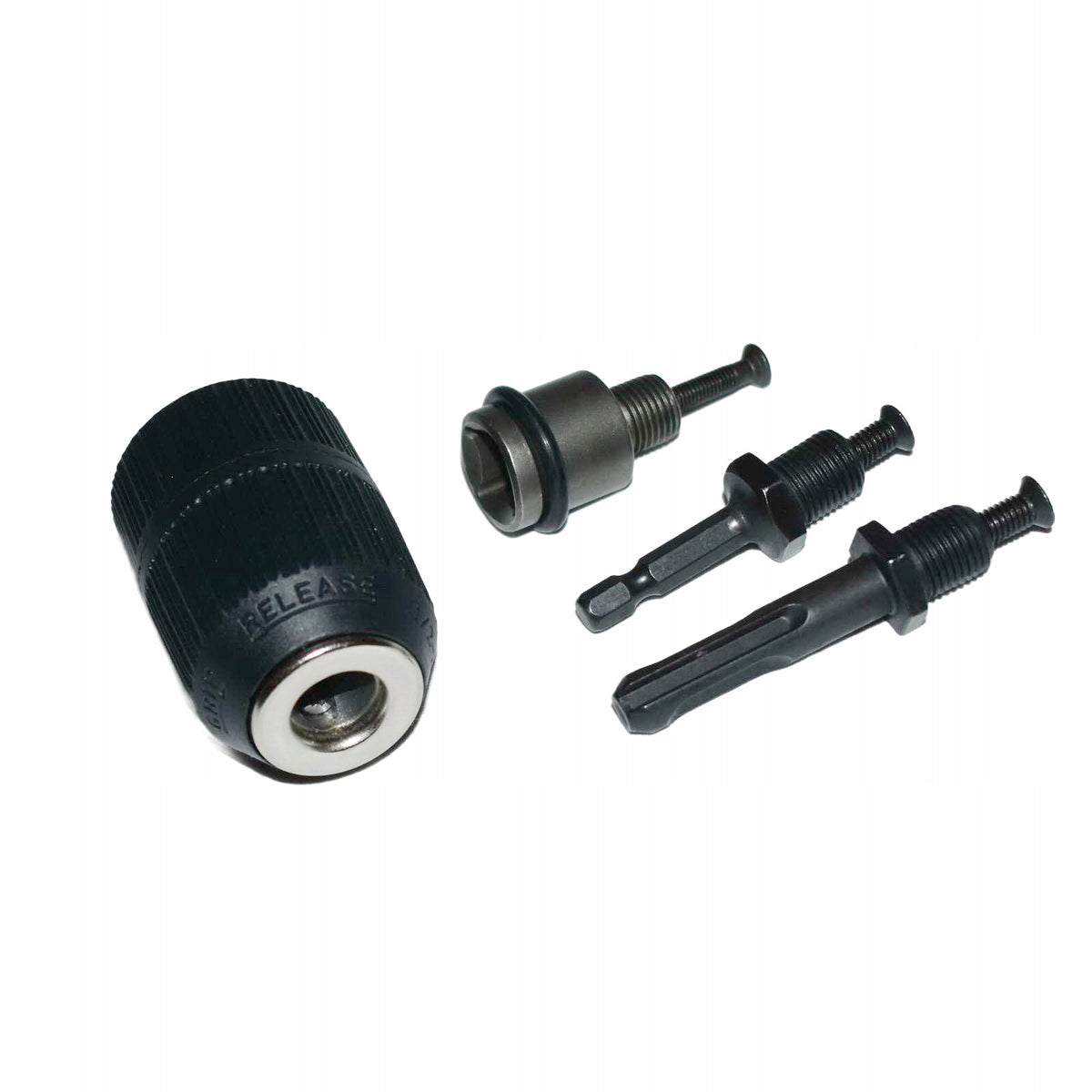 Głowica wiertarska 2-13 mm samozaciskowa + adaptery SDS HEX 1/2" uchwyt bezkluczykowy do wiertarki, mocowanie do wierteł