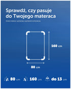 Ochraniacz na materac 80x160 do łóżeczka wodoodporny podkład pokrowiec mata prześcieradło ochronne, pralne