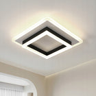Lampa Sufitowa Plafon LED Czarna Kwadratowa Natynkowa Nowoczesna 30W 4500K oprawa oświetleniowa 30 cm ze zintegrowanym
