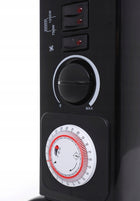 Grzejnik elektryczny konwektorowy Mocny z termostatem Turbo Timer 2000W 580 mm 400 mm grzewcza czarny