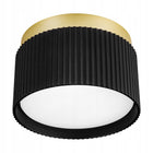 Oprawa Halogenowa GX53 Lampa Sufitowa TUBA LED Natynkowa Ryflowana SPOT czarny plafon punktowy okrągły, do źródła