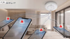 Czujnik dymu inteligentny wifi tuya certyfikowany TUV simplit 60m2 10 letni bezprzewodowy alarm przeciwpożarowy do domu