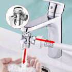 Bateria bidetowa prysznicowa trójnik rozgałęźnik adapter łatwy montaż zmienny tryb pracy, gwint M22x1 M24x1, uszczelka