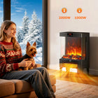 Grzejnik elektryczny kominek farelka domowy łazienkowy mocny z termostatem ogrzewacz 2000 w, termowentylator, timer, 2