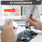 LUTOWNICA PRECYZYJNA AKUMULATOROWA KOLBOWA BEZPRZEWODOWA ZESTAW 420°C USB-C do elektroniki, grzałkowa oporowa 8 W