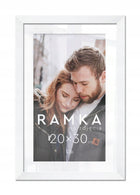 Ramka na zdjęcia 20x30 cm z podpórką Biała oprawa fotografii z tworzywa sztucznego do postawienia, dekoracja wnętrza