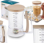 Dozownik do ciasta pancakes gofrów naleśników muffinek 900ml miarka porcjownik kuchenny z tworzywa, do odmierzania