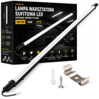 Lampa Sufitowa LED Warsztatowa Garażowa 120cm 36W 6500K mocna IP65 oprawa oświetlenie do magazynu, hali, piwnicy i
