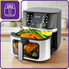 Frytkownica frytownica beztłuszczowa AIR fryer 1800W 8l 12 programów wkład czarny
