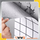 Płytki samoprzylepne panel ścienny x10 sztuk 3D PCV biała kratka imitacja okładzina dekoracyjna do wnętrz 30x60 cm