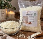 WOSK SOJOWY NATURALNY ECO do produkcji świec sojowych rozdrobniony Y50 1KG do ręcznego odlewania, biały surowiec do