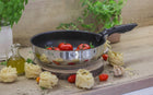 Zestaw patelnia z tytanową powłoką i odpinaną rączką berretti 20/24/28CM do smażenia, na indukcję, gaz i ceramikę, do