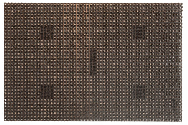 Wycieraczka igłowa sztuczna trawa 40x60 cm brązowa funkcjonalna i trwała mata wejściowa pod drzwi, do domu, grubość 15 mm