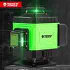 Poziomica laserowa 360 płaszczyznowa 3D 16 lini laser krzyżowy zielony PRO niwelator do prac budowlanych i remontowych