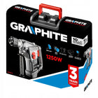 Graphite Młot udarowy SDS Max 1250W, walizka 58G874 do kucia betonu i prac remontowych, energia udaru 10 J, zasilanie