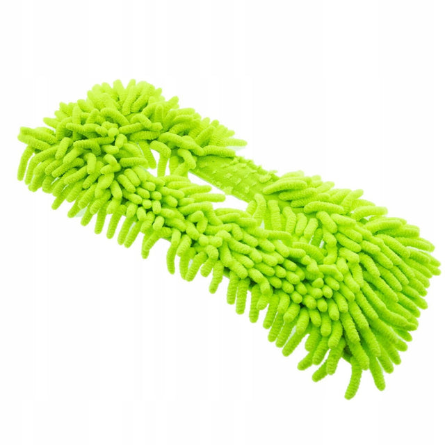Szczotka MOP zielona z mikrofibry - wkład wymienny końcówka do mycia podłóg, nakładka czyszcząca, długość 30 cm