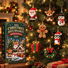 24Day Mini Christmas Brick Ornament Kalendarz adwentowy wiszący