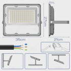 Halogen LED Naświetlacz Lampa 200W 22000lm Premium Reflektor Zewnętrzny IP do ogrodu, światło neutralne 4500 K, odporny