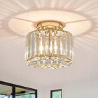 ZYRANDOL KRYSZTALOWY LAMPA SUFITOWA ZŁOTA E27 NOWOCZESNA DO SALONU wisząca oprawa szklana 1-punktowa 40 W 18 cm