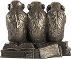 Trzy mądre małpy figurka rzeźba dekoracja darwin figurka ozdoba do domu N82 statuetka z żywicy, beżowa, 12,7 cm, symbol