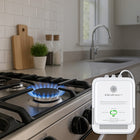 Czujnik Gazu Ziemnego Metan CH4 Qoltec Detektor 85dB LED 230V Certyfikat alarm do wykrywania wycieków, przewodowy