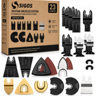 Brzeszczoty Multitool 23 Zestaw XXL HCS BIM do Drewna Metalu Płytek Betonu