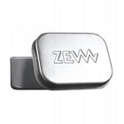 Zew For Men Mydelniczka aluminiowa Srebrna podstawka na mydło do łazienki, wolnostojąca, metalowa, 75 x 55 x 35 mm