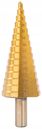 Wiertła stopniowe frezujące 4-32MM do metalu HSS drewna plastiku 3-8MM 6 EL stożkowe spiralne zestaw otworów