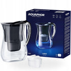 Dzbanek filtrujący wodę Aquaphor lago Czarny 3.8L, wkład węglowy Maxfor+ do kranówki, mechaniczny licznik zużycia