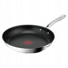 Zestaw patelni stalowe tefal Infinite 28/30cm indukcja gaz nieprzywierająca 2 sztuki, do piekarnika i zmywarki