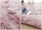 Dywan różowy pluszowy mięciutki shaggy rabbit włochacz 120x170 CM gruby XL prostokątny z poliestru, jednobarwny do