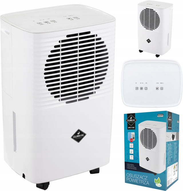 Osuszacz powietrza pochłaniacz wilgoci mocny 205W 10 l/24 h timer higrostat 205 w