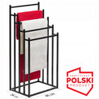 Solidny stojak na ręczniki mebel złożony produkt polski - wieszak Re5r 460 mm 900 mm