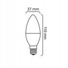 Zestaw 6x Żarówka LED E14 10W=75W Świeczka 1055lm Premium 160° Ciepła 3000K do żyrandoli, kinkietów i lamp