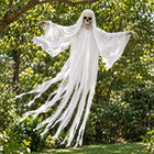 Kościotrup wiszący 116 cm biały duch dekoracja na Halloween ozdoba domu szkielet, straszak imprezowy, aranżacja wnętrza