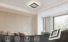 Lampa sufitowa LED plafon panel sufitowy czarny kwadrat natynkowy 24W oświetlenie do wnętrz, neutralna barwa światła