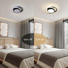 Lampa Sufitowa Plafon LED Okrągła Nowoczesna Czarna + Biała 32W 4500K oprawa aluminiowa do salonu, 2 punkty światła