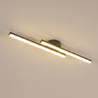 Lampa Sufitowa LED Żyrandol Czarny Nowoczesny 60cm 3000K 17W do Sypialni wisząca oprawa aluminiowa 2 punkty świetlne do