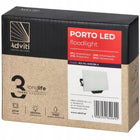 Halogen naświetlacz LED 20W 1600lm bezramkowy lampa zewnętrzna 4000K IP65 reflektor do ogrodu, podjazdu i garażu