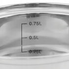 Rondel indukcja z pokrywką do mleka stal nierdzewna 1,1 L garnek 14 CM GAZ do sosów, kakao i podgrzewania napojów