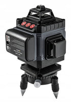 Poziomica laserowa 4D 360° 16 linii laser krzyżowy zielony + statyw SET PRO niwelator do glazury, dokładność 1 mm