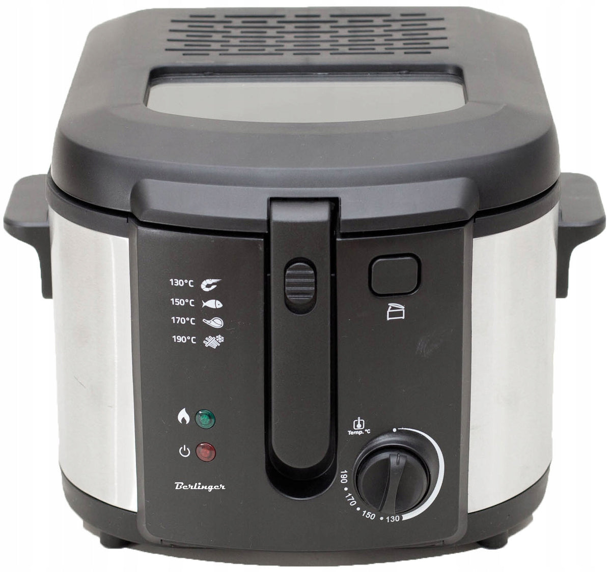 Frytkownica olejowa 1900W – frytownica tradycyjna 1900 w czarny