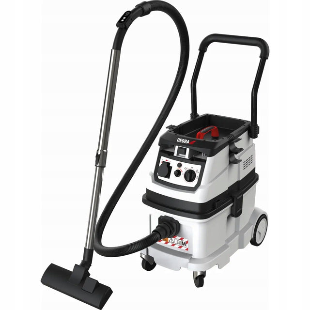 Odkurzacz Budowlany z Funkcją Autoczyszczenia Filtra, Klasa Filtra M do pyłu i prac remontowych, zbiornik 40 l, moc 1600 w, przepływ 56 l/s