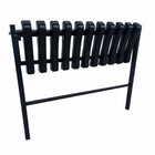 Ławka cmentarna na cmentarz składana 72 cm – wkopywana metalowa siedzisko przy grobie, udźwig 200 kg, szerokość 25 cm